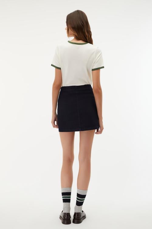  DÜĞMELİ MİNİ ETEK