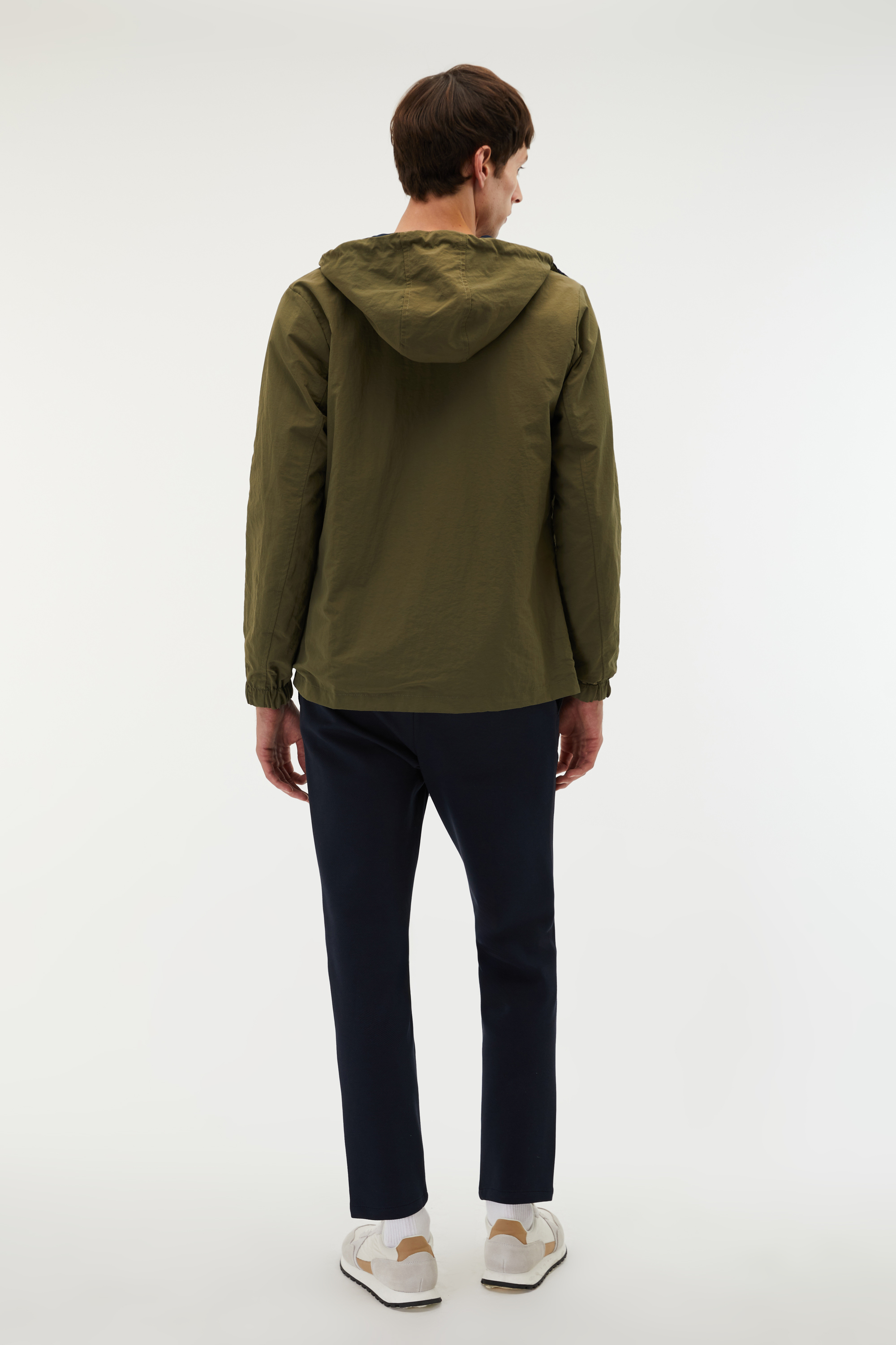 ÇİFT RENKLİ KAPÜŞONLU YAĞMURLUK