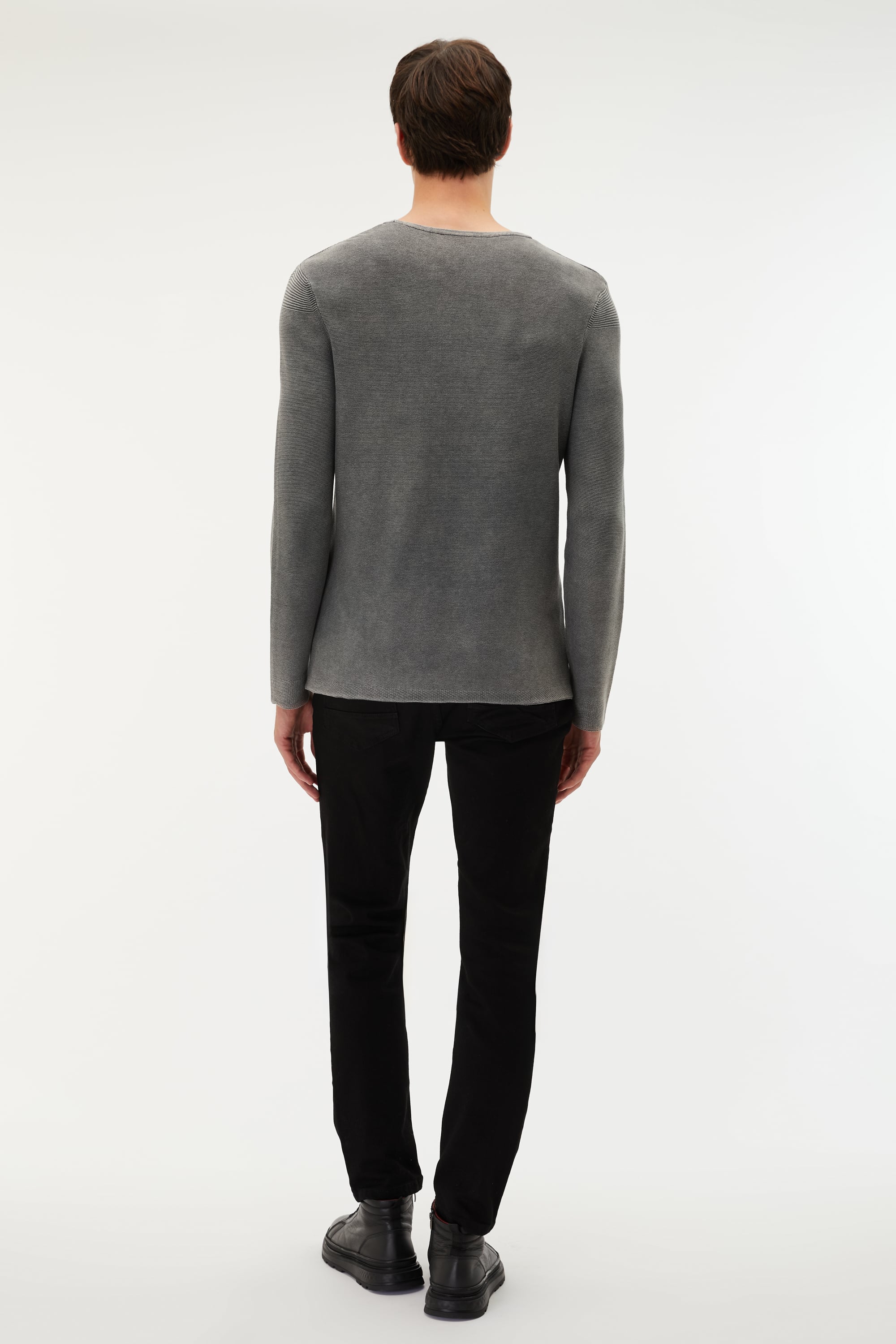 BİSİKLET YAKA REGULAR FIT KAZAK