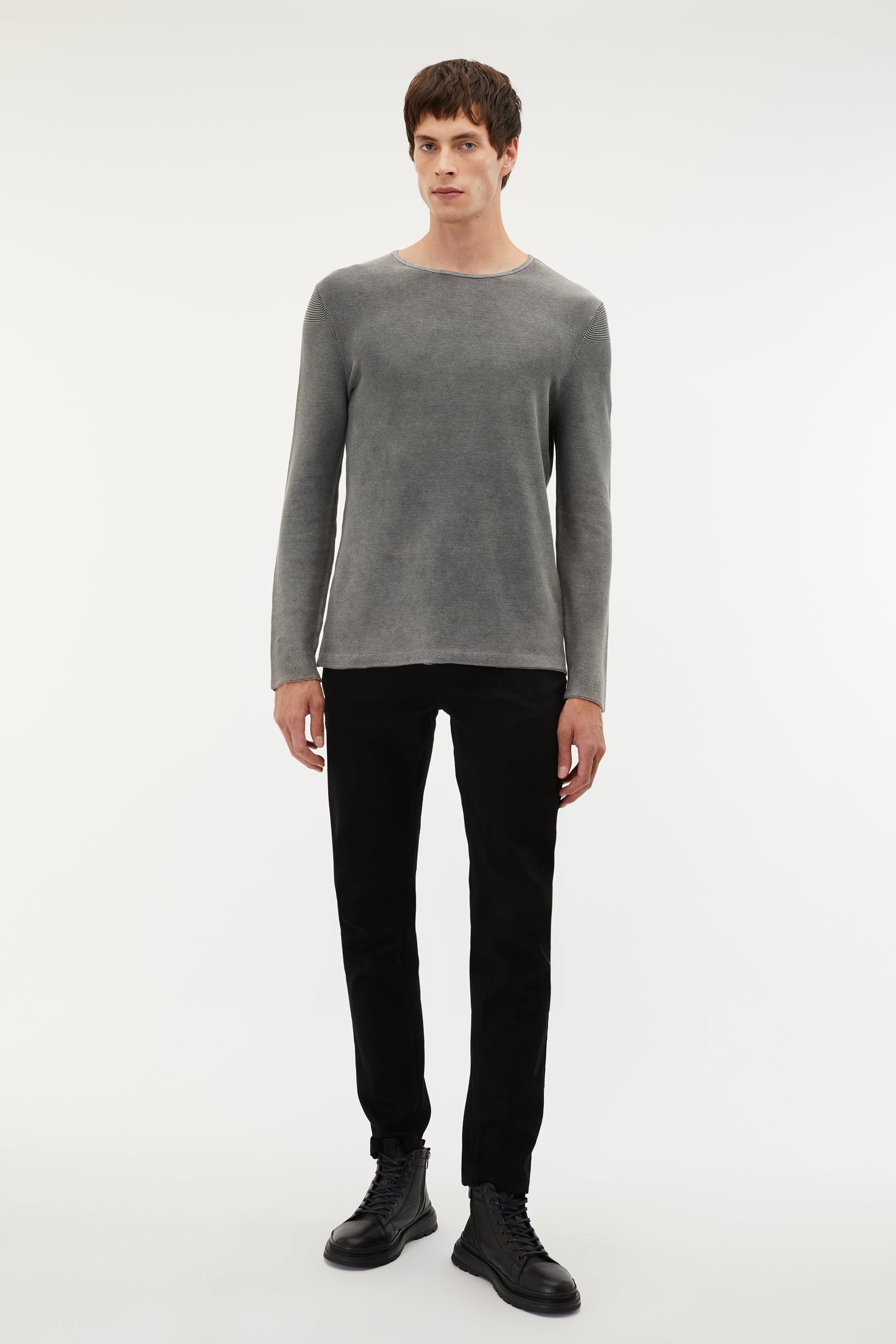 BİSİKLET YAKA REGULAR FIT KAZAK