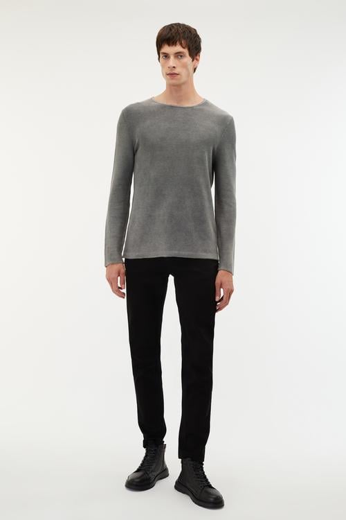 BİSİKLET YAKA REGULAR FIT KAZAK