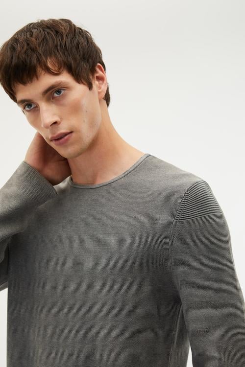 BİSİKLET YAKA REGULAR FIT KAZAK