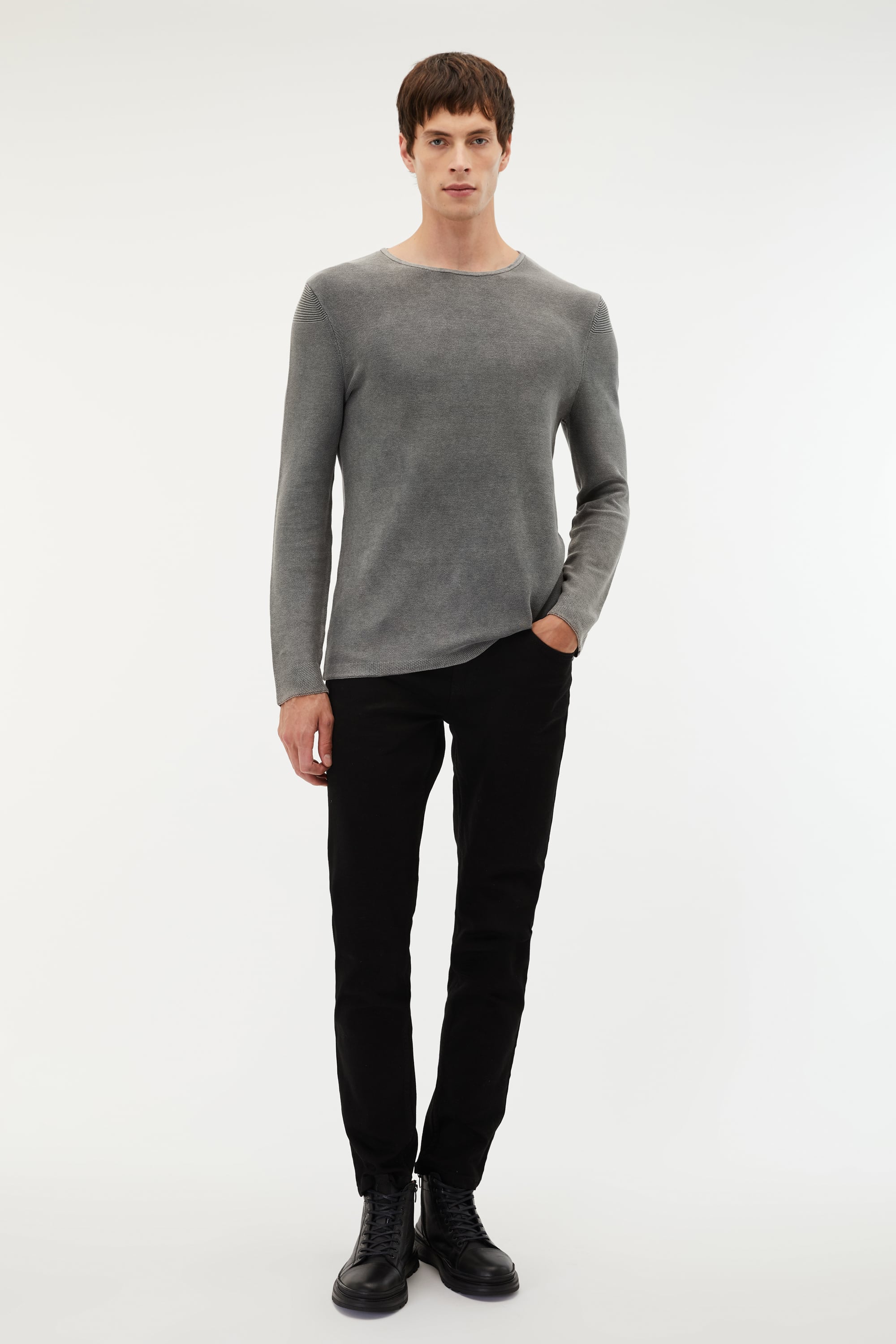 BİSİKLET YAKA REGULAR FIT KAZAK