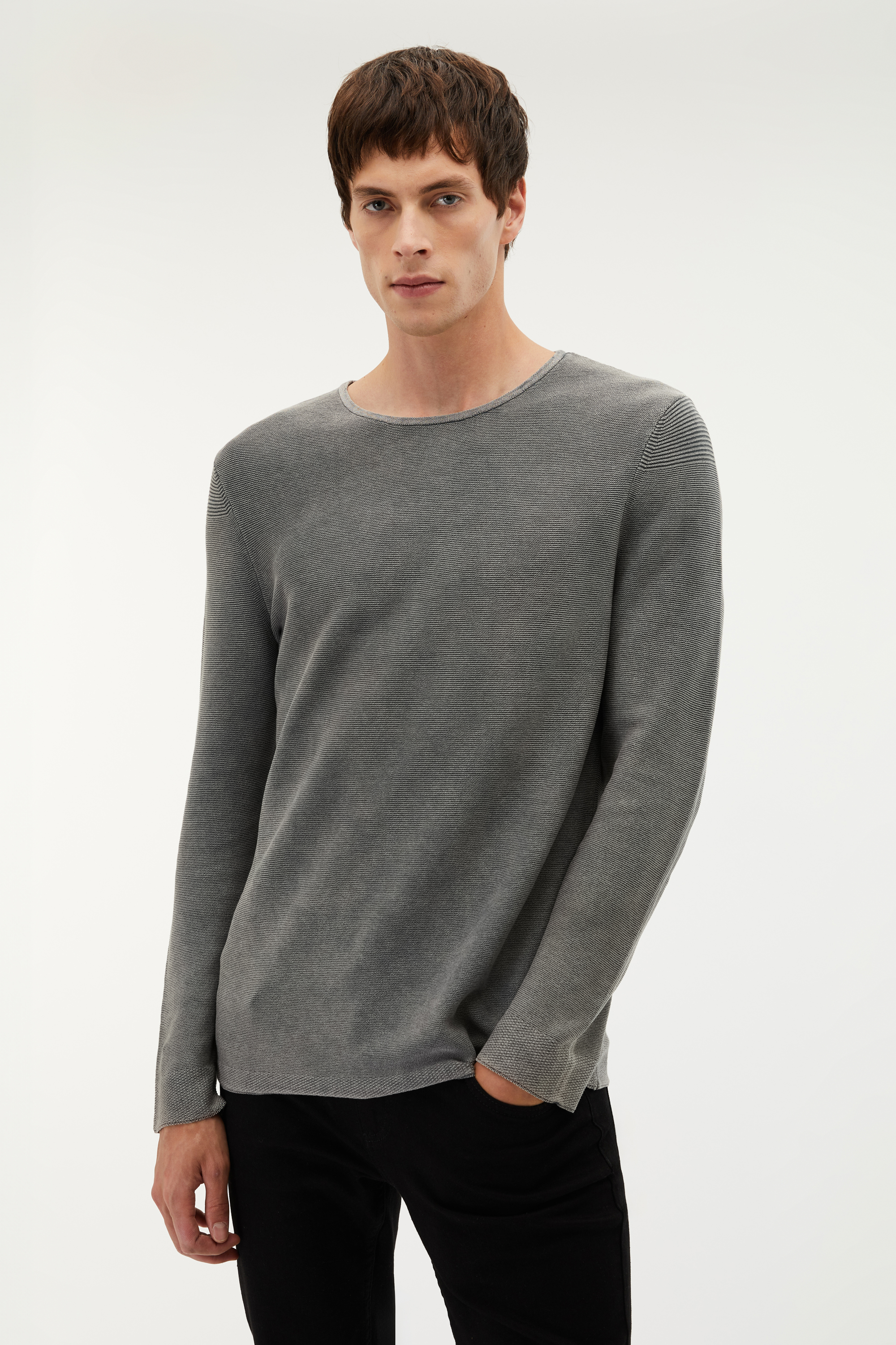 BİSİKLET YAKA REGULAR FIT KAZAK