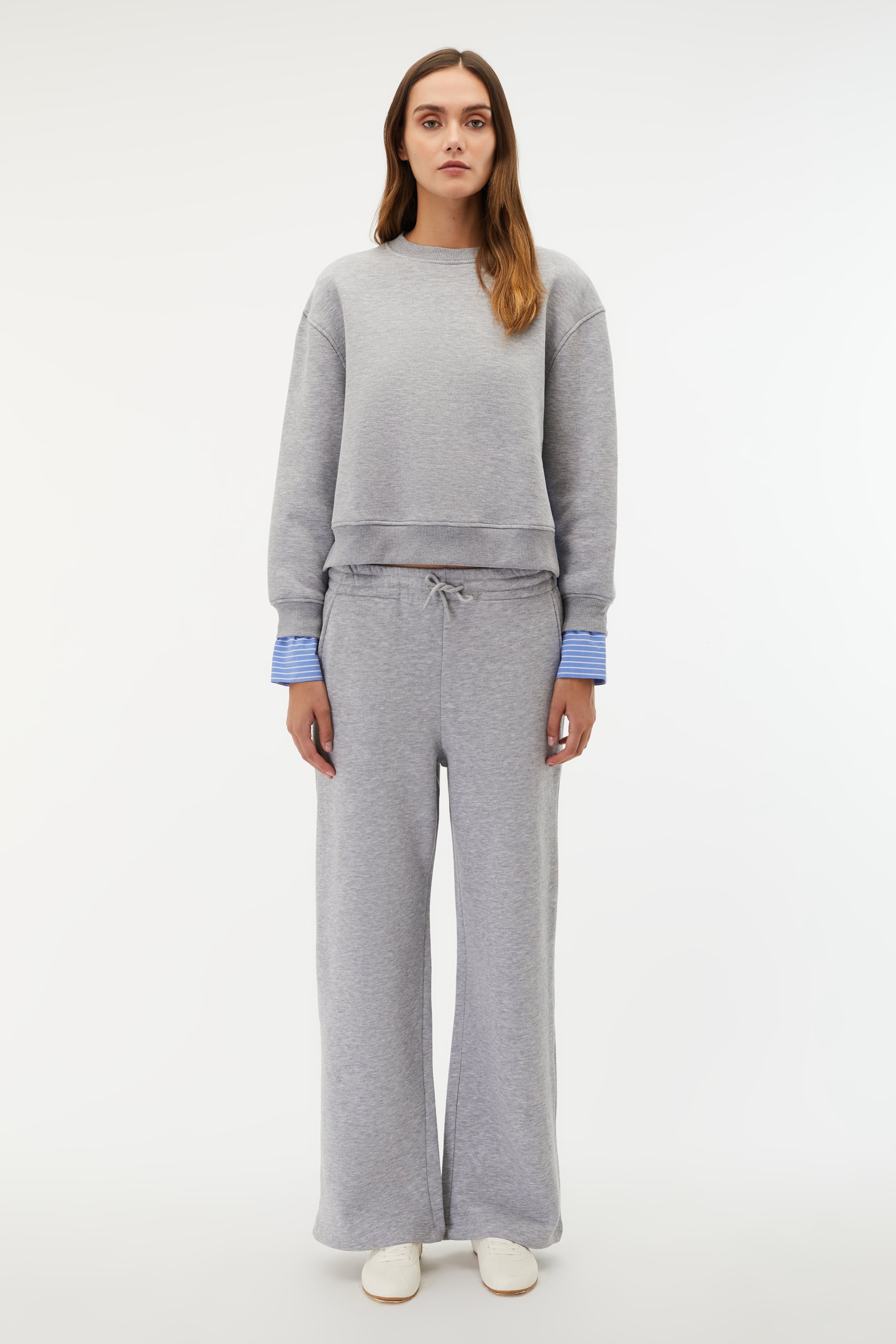 BELİ BAĞLAMALI WIDE LEG EŞOFMAN ALTI