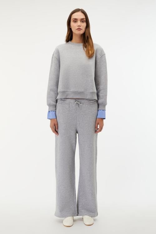 BELİ BAĞLAMALI WIDE LEG EŞOFMAN ALTI