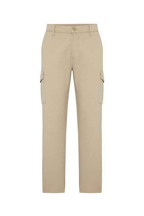  PAMUK KARIŞIMLI STRAIGHT FIT KARGO PANTOLON