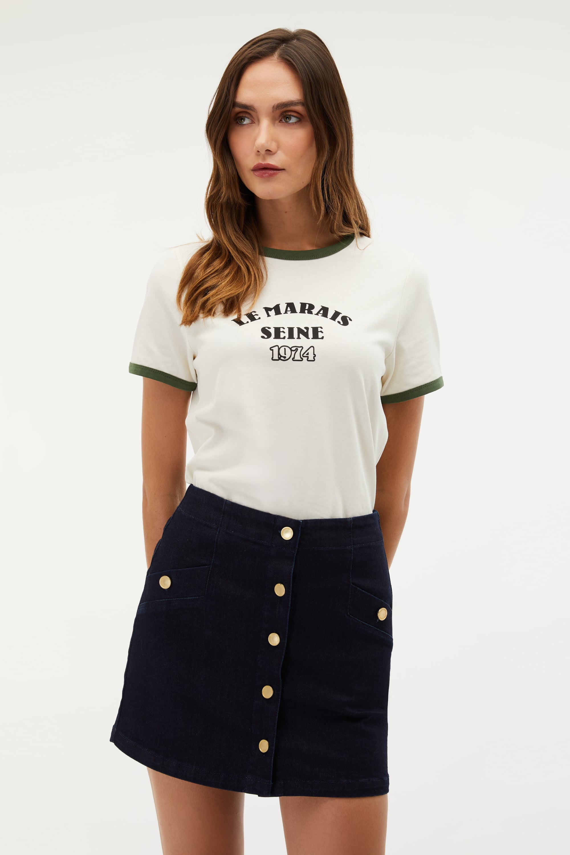 DÜĞMELİ MİNİ ETEK