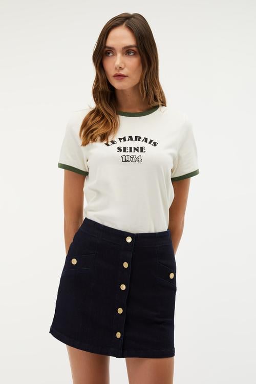  DÜĞMELİ MİNİ ETEK