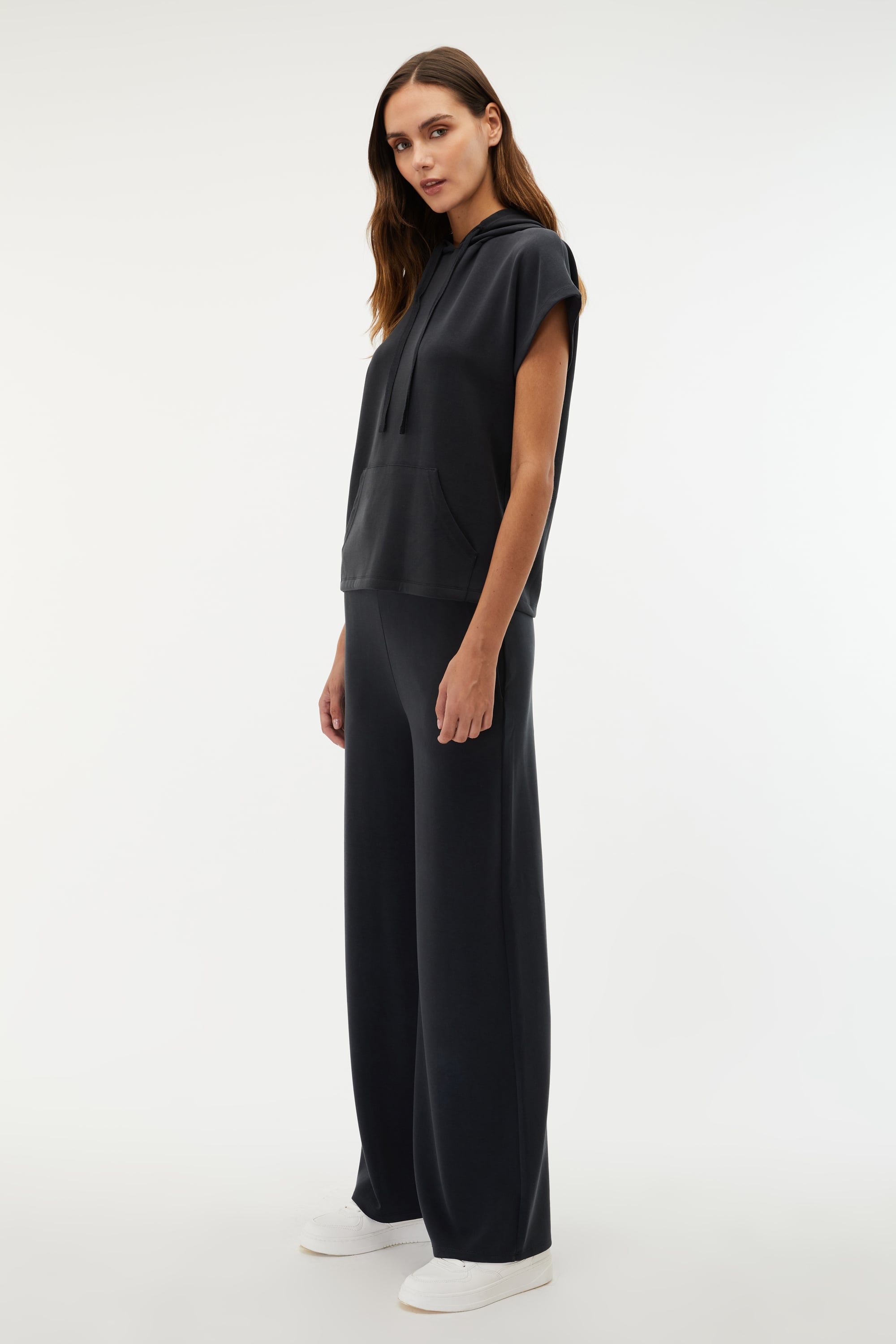 MODAL KARIŞIMLI WIDE LEG EŞOFMAN ALTI