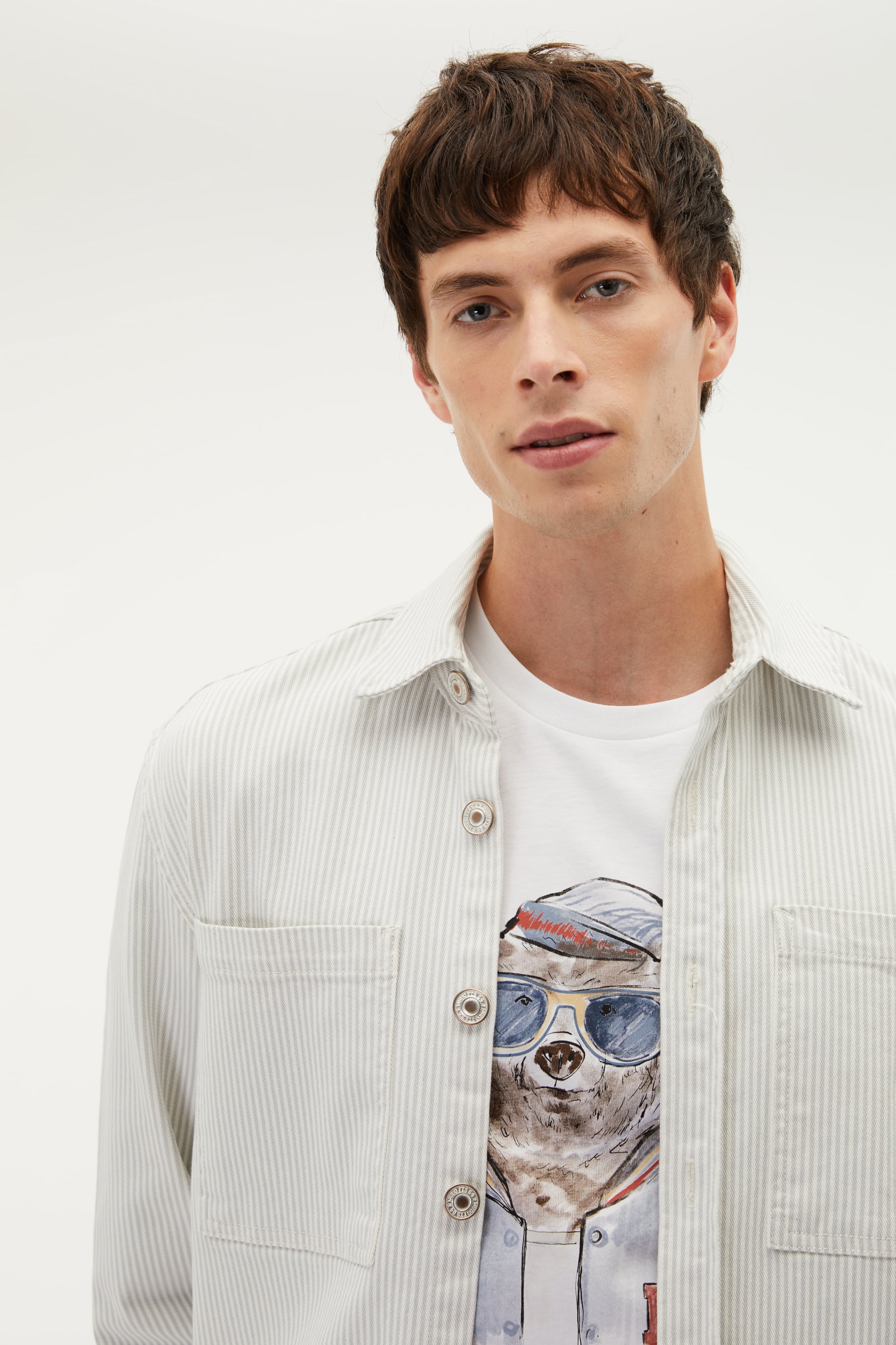 ÇİZGİLİ OVERSIZE CEKET