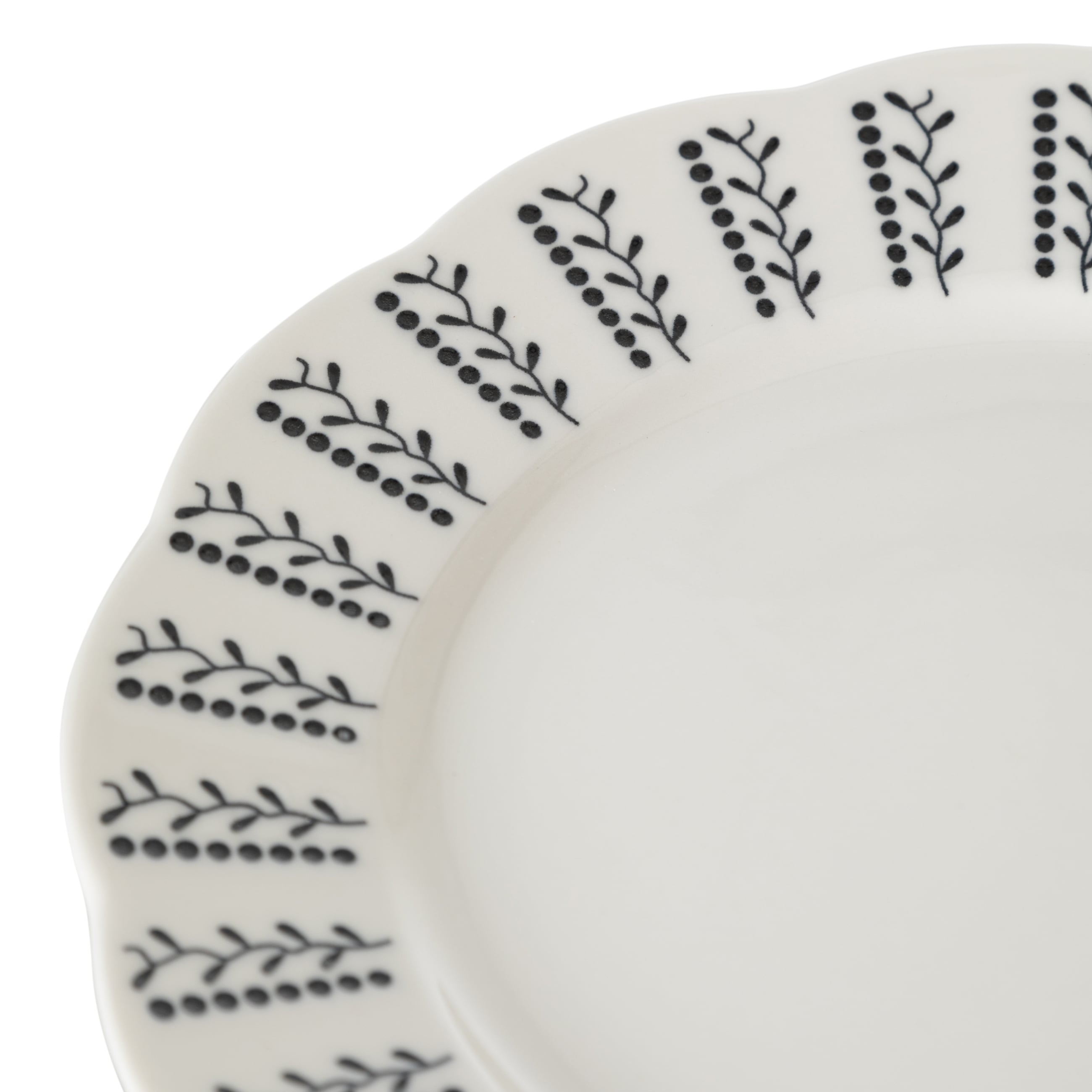 BLACK PEARL SERVİS TABAĞI SETİ 27CM -6LI