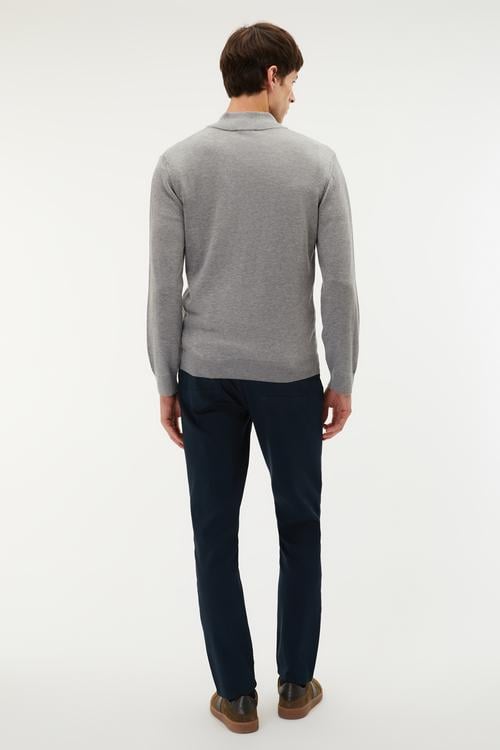  DİK YAKA UZUN KOLLU KAZAK