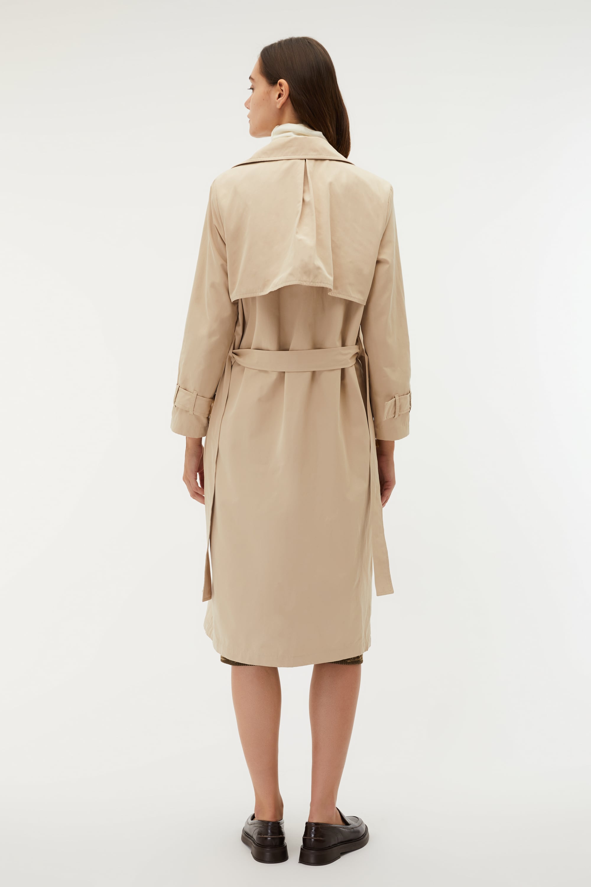 KEMERLİ UZUN TRENÇKOT