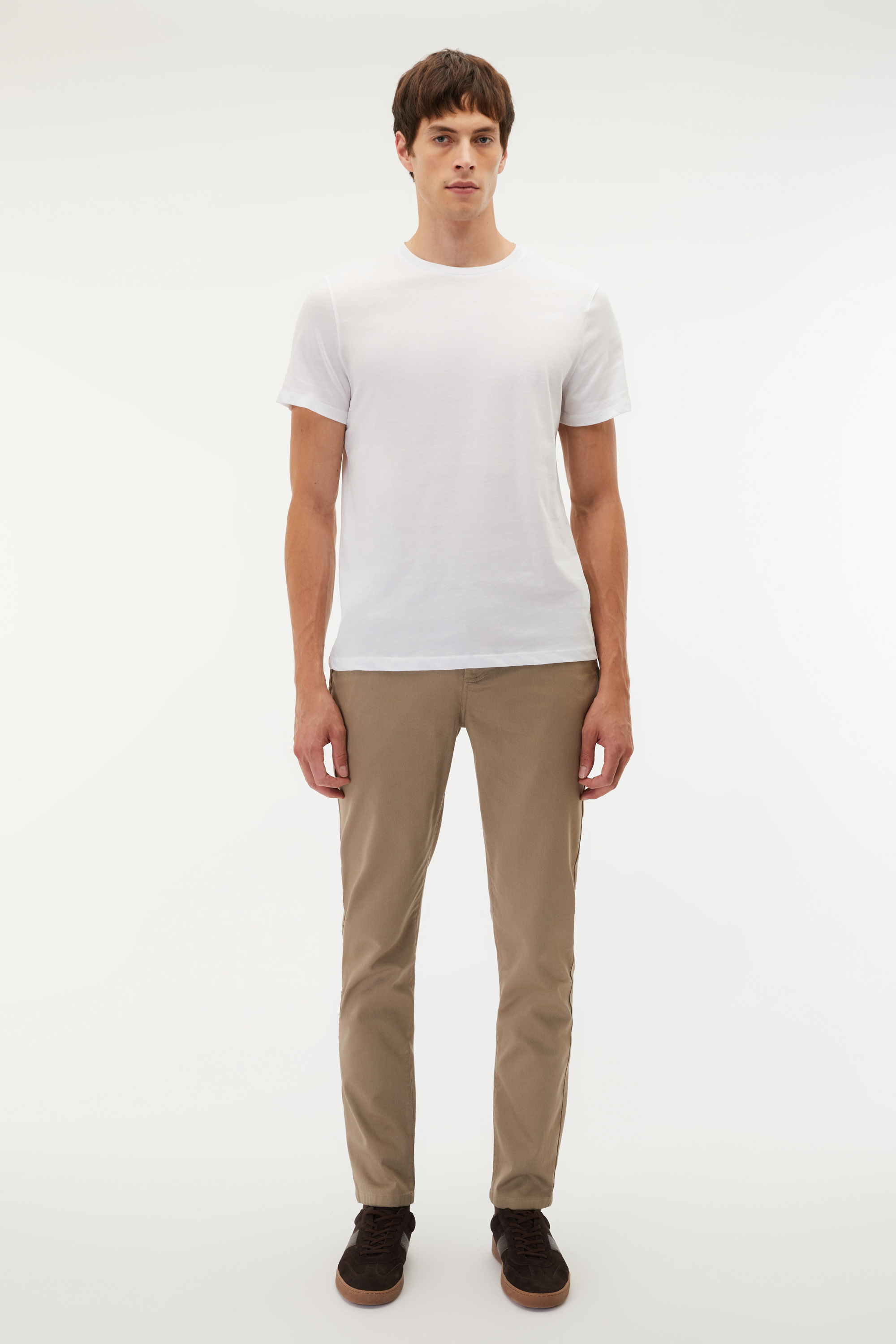 BİSİKLET YAKA KISA KOLLU T-SHIRT