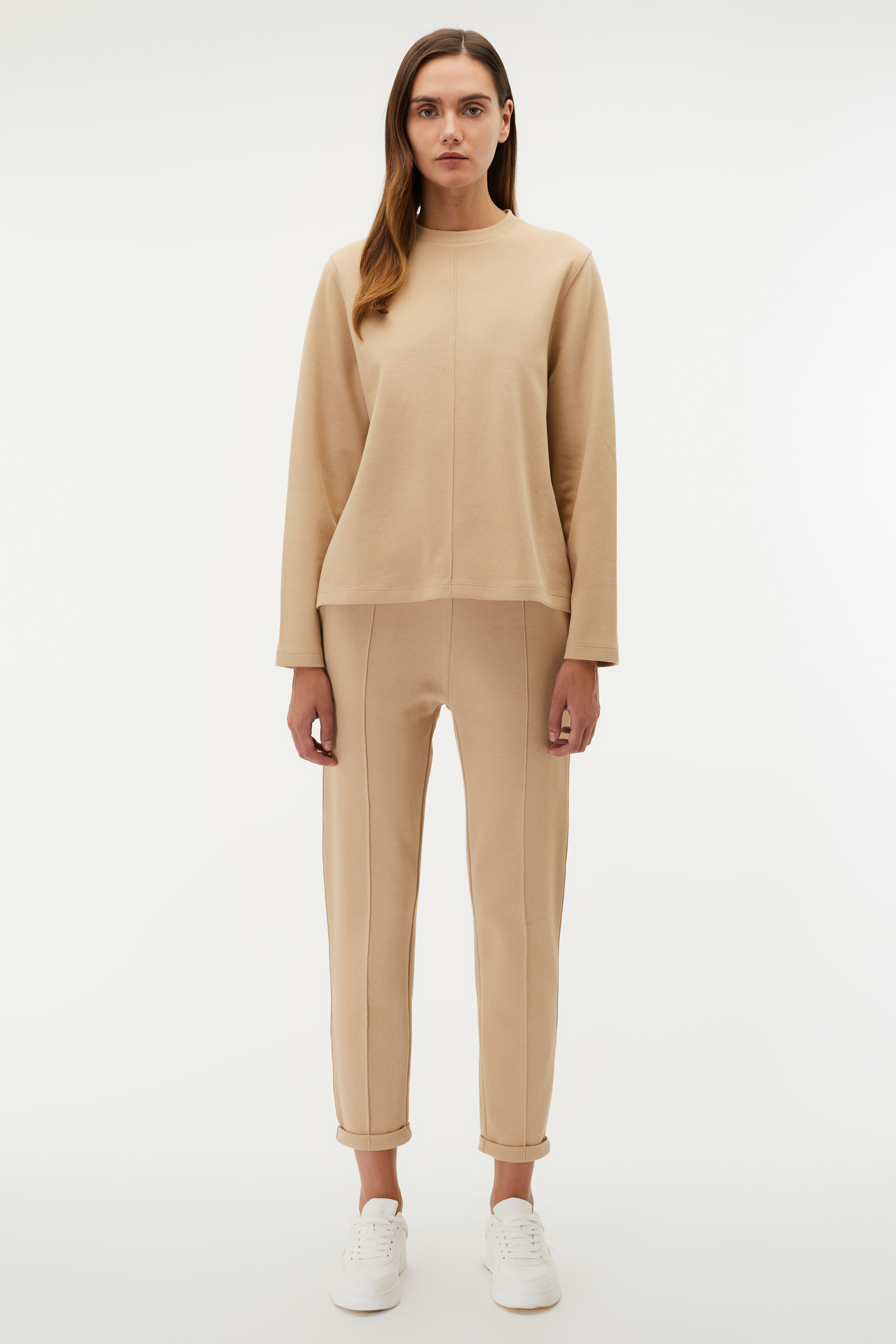 NERVÜR DİKİŞLİ ÖRME PANTOLON