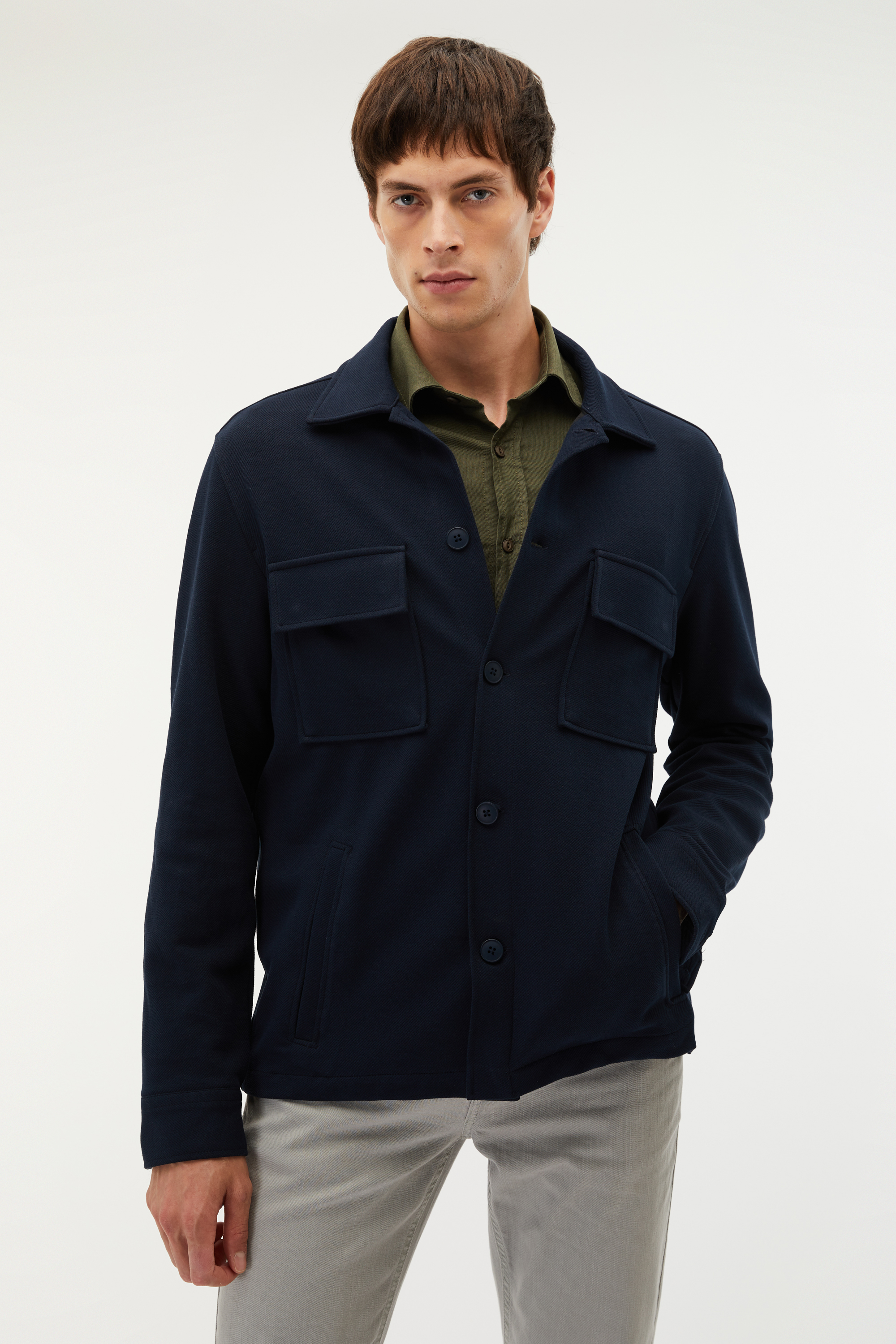 REGULAR FIT ÇİFT CEPLİ CEKET