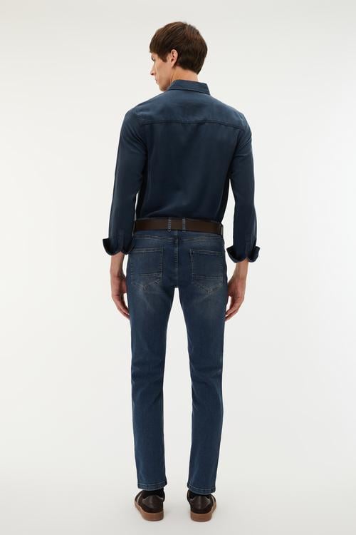 REGULAR FIT TEK CEPLİ UZUN KOLLU GÖMLEK