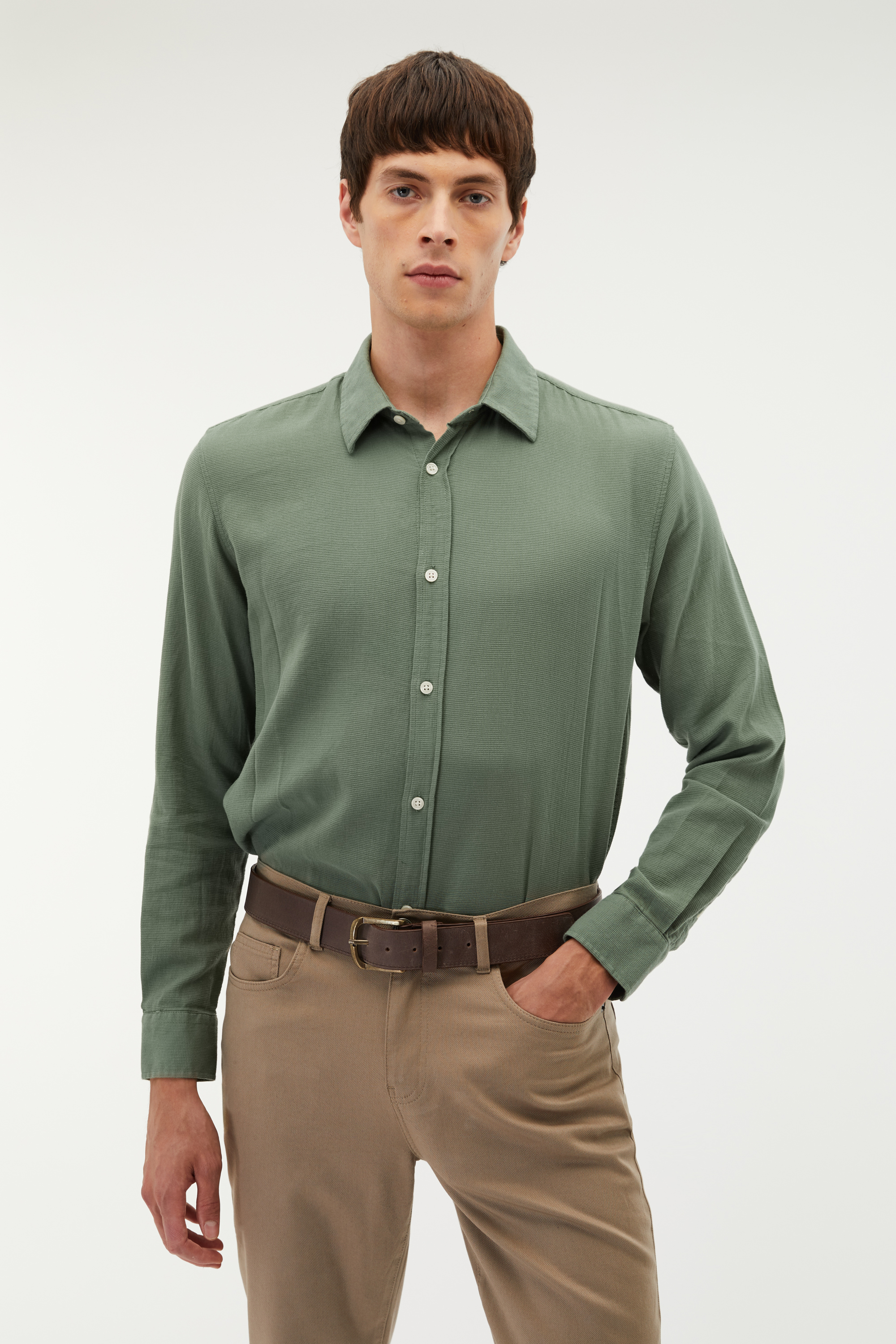 REGULAR FIT UZUN KOLLU GÖMLEK