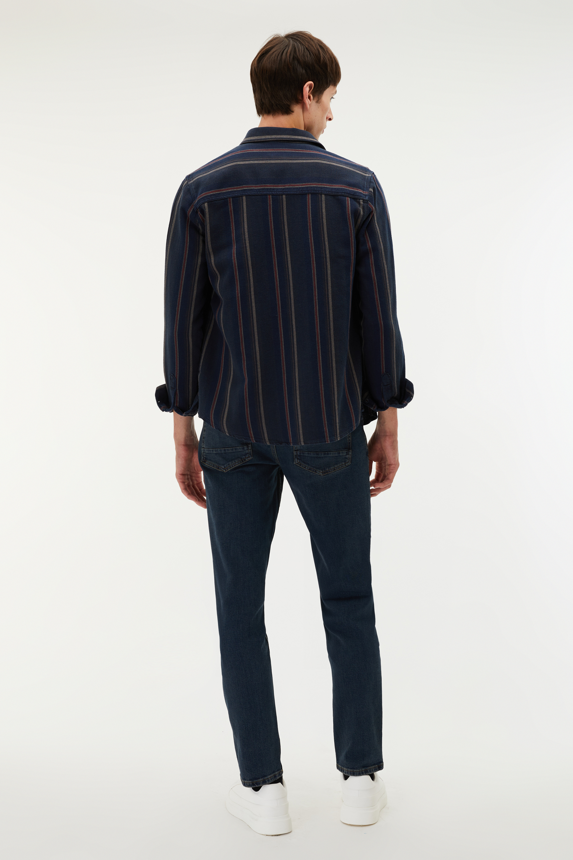 ÇİZGİLİ REGULAR FIT UZUN KOLLU GÖMLEK