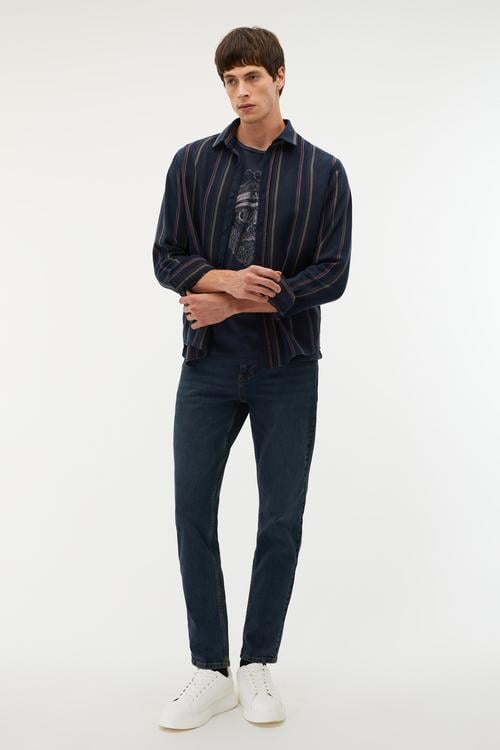 ÇİZGİLİ REGULAR FIT UZUN KOLLU GÖMLEK