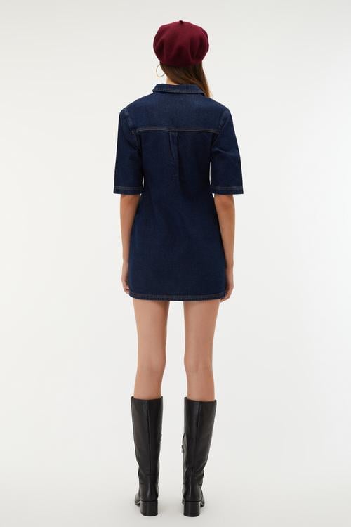  MİNİ JEAN ELBİSE