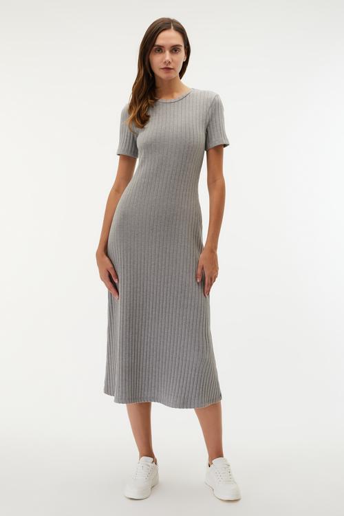  A FORM KISA KOLLU UZUN ELBİSE