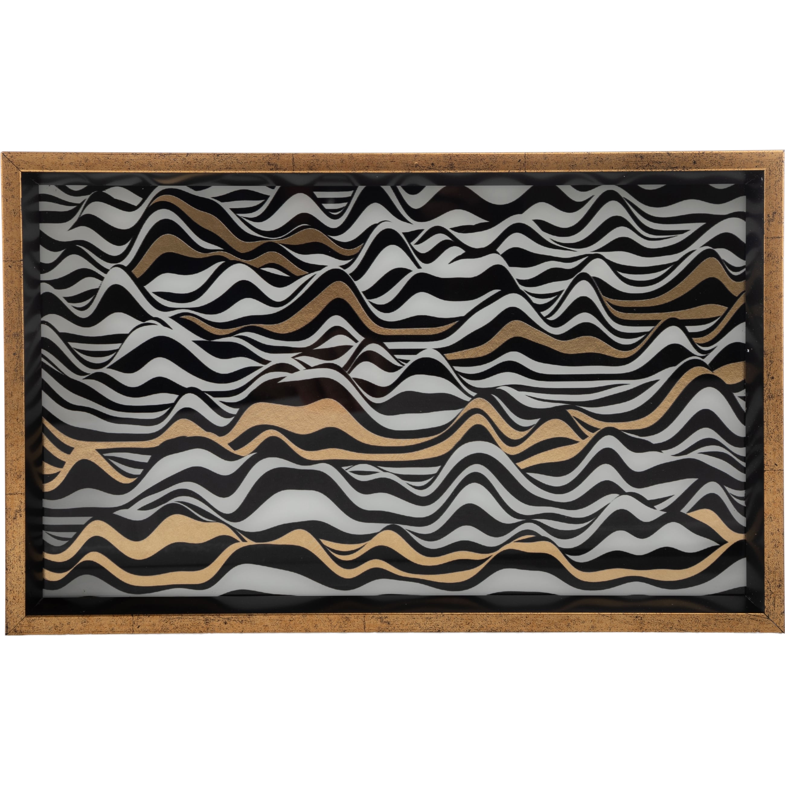 WAVE DEKORATİF TEPSİ 24X39 CM