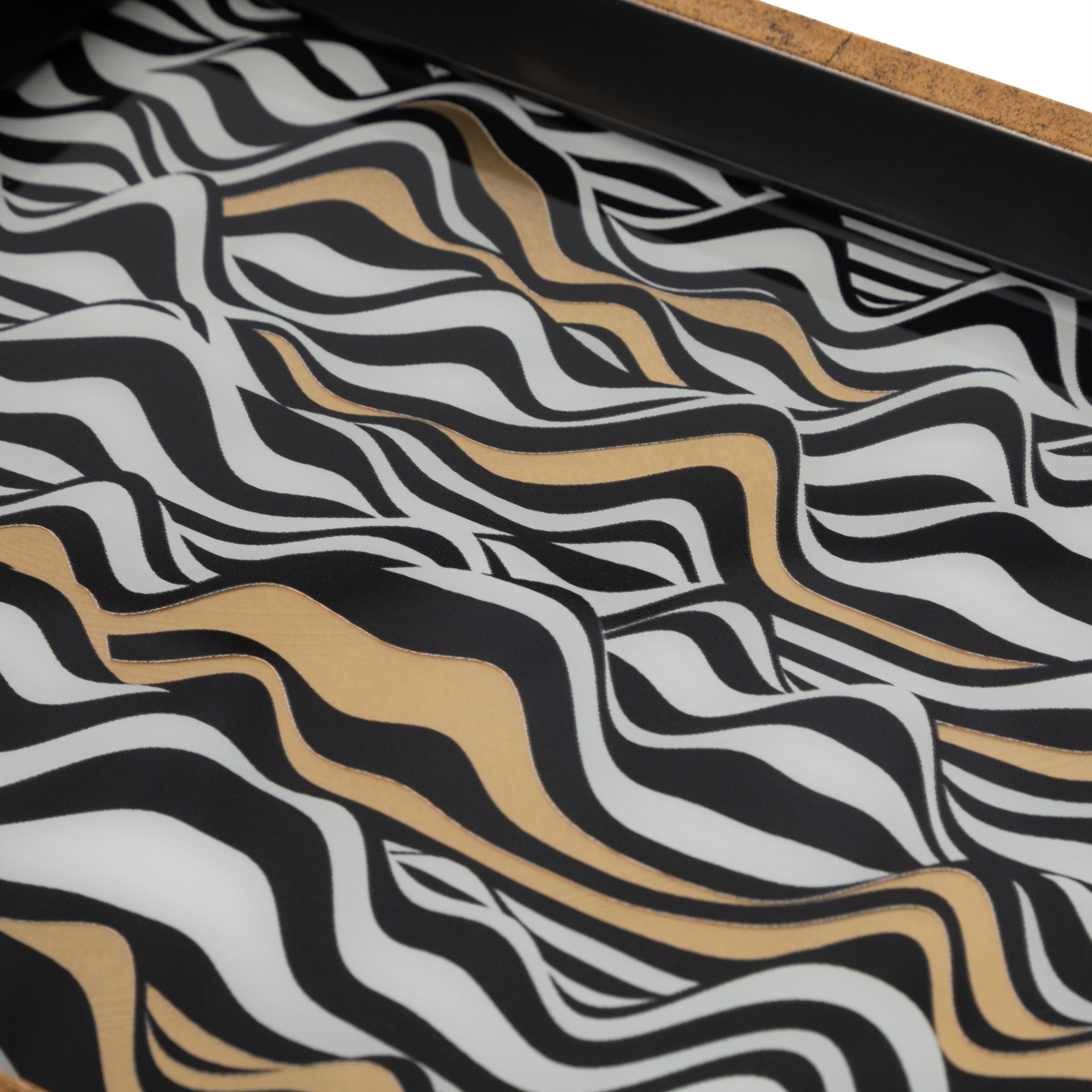 WAVE DEKORATİF TEPSİ 24X39 CM