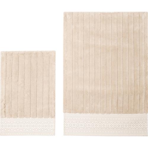  ATLAS 2'Lİ BANYO PASPAS SETİ BEJ