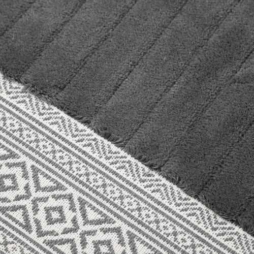  ATLAS 2'Lİ BANYO PASPAS SETİ KOYU GRİ