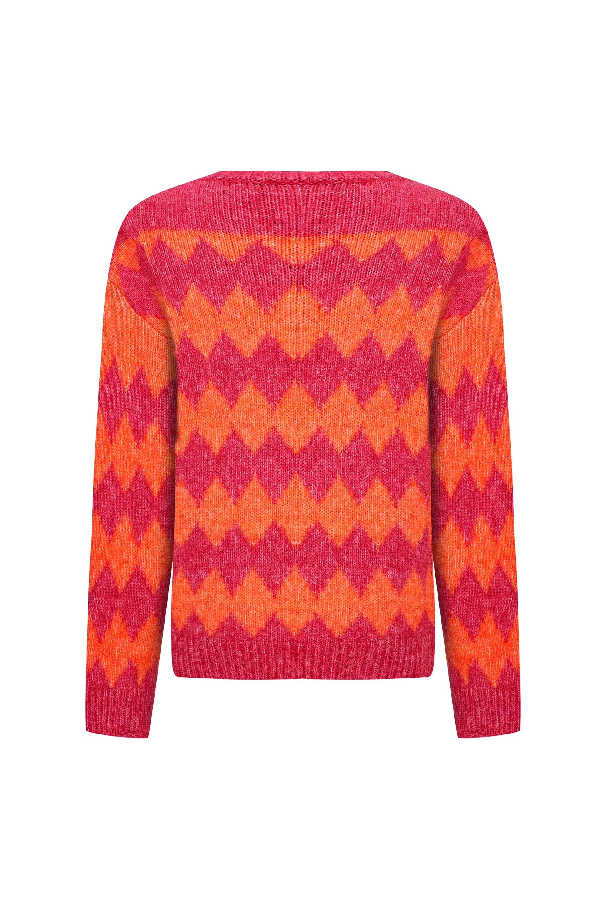 BİSİKLET YAKA JAKARLI KAZAK