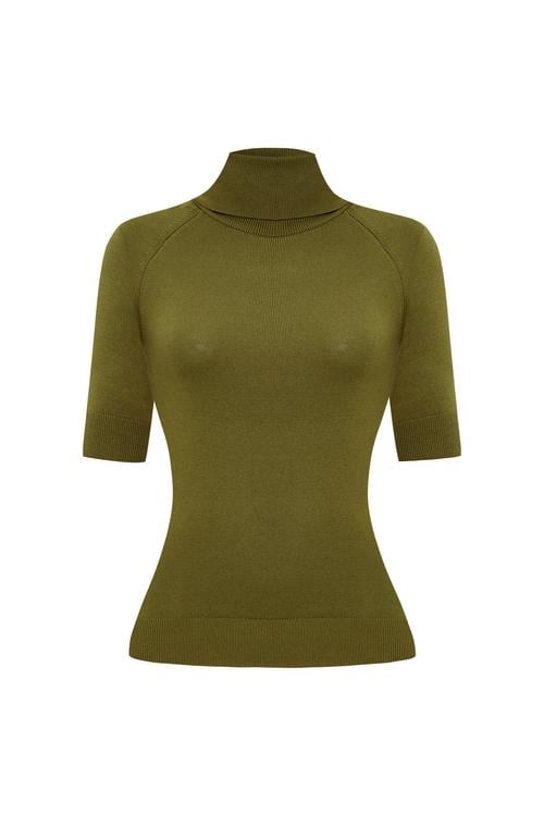 BALIKÇI YAKA KISA KOLLU TRİKO KAZAK