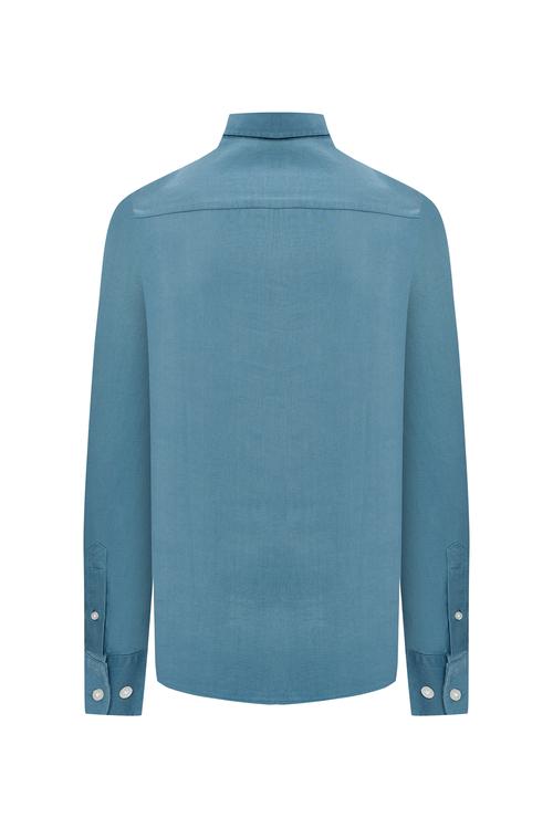  REGULAR FIT LİYOSEL UZUN KOLLU GÖMLEK