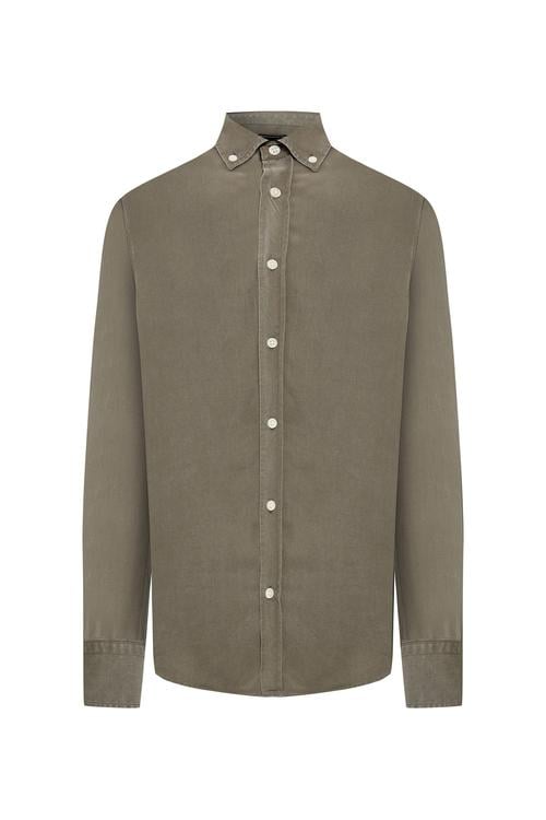  REGULAR FIT LİYOSEL UZUN KOLLU GÖMLEK