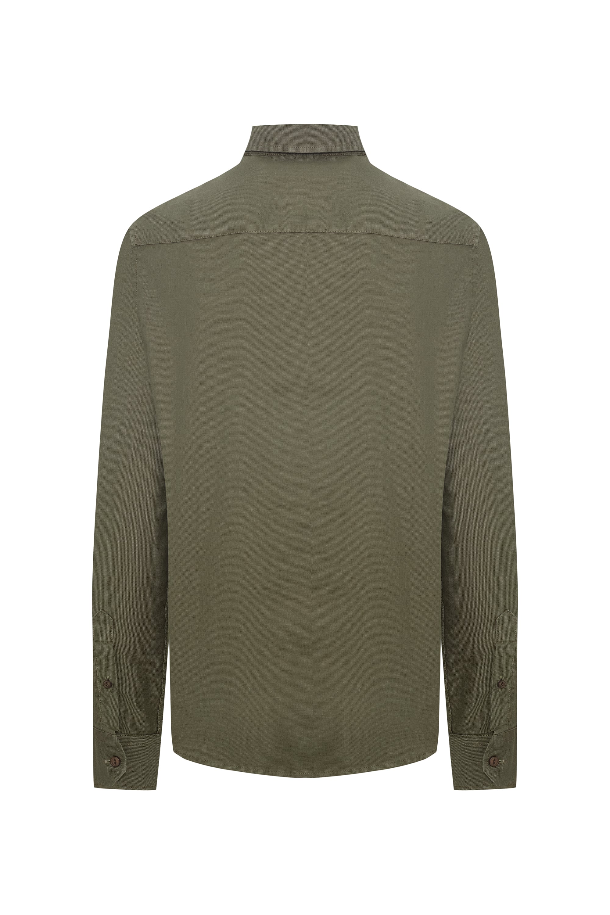 REGULAR FIT TEK CEPLİ UZUN KOLLU GÖMLEK