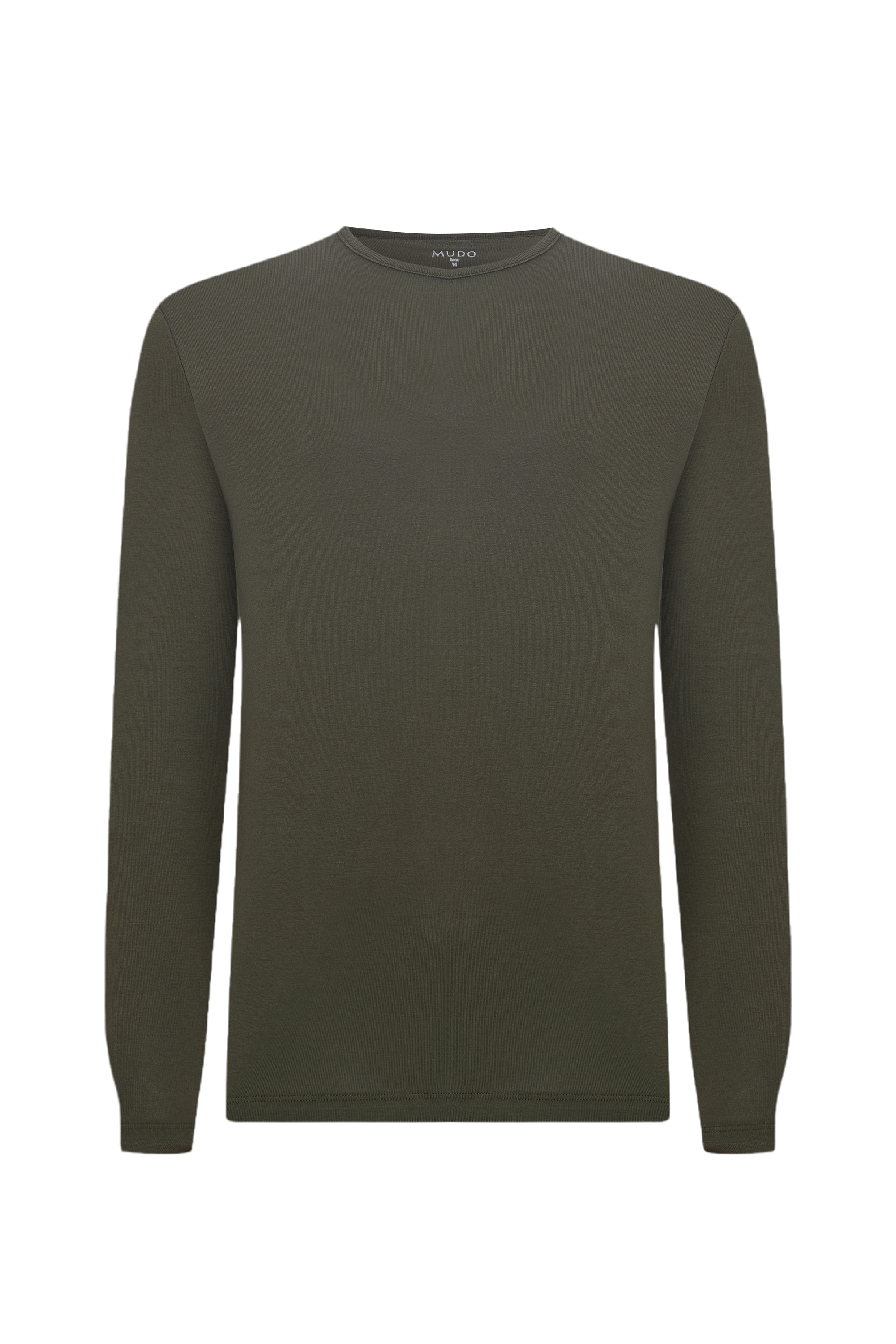 BİSİKLET YAKA UZUN KOLLU T-SHIRT