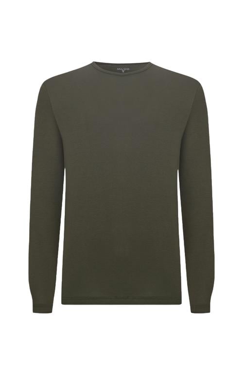  BİSİKLET YAKA UZUN KOLLU T-SHIRT