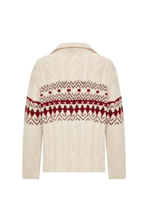 JAKARLI FERMUARLI DİK YAKA SWEATSHIRT