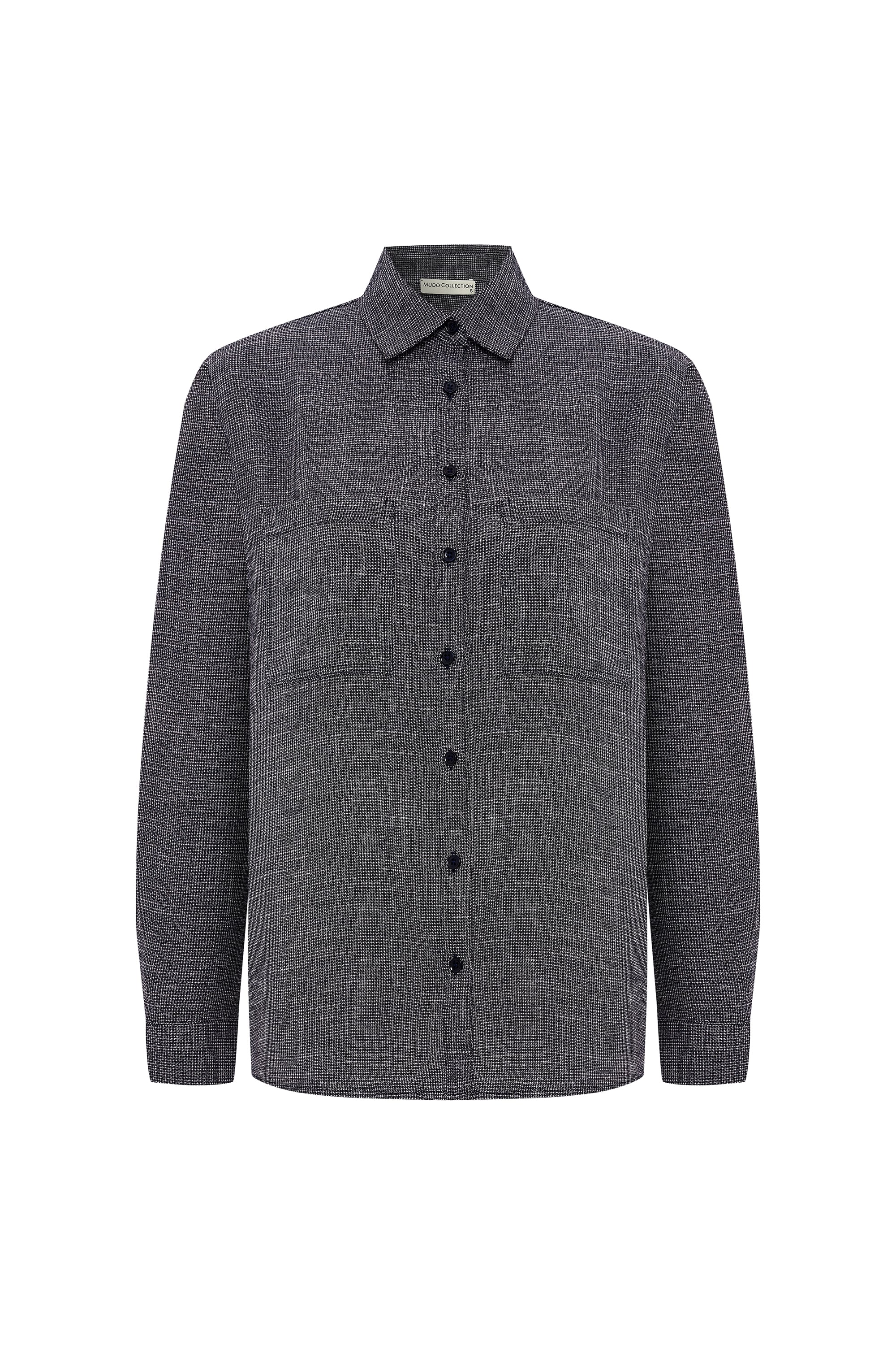 ARMÜRLÜ OVERSIZE UZUN KOLLU GÖMLEK