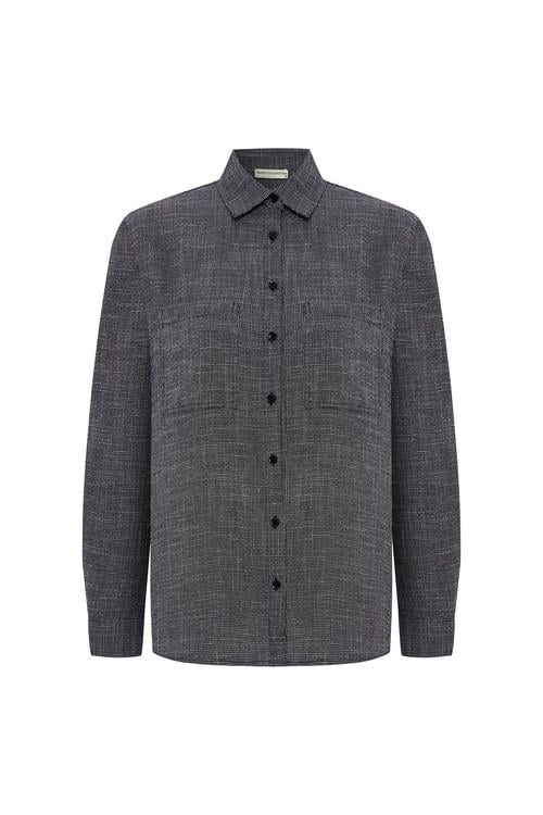  ARMÜRLÜ OVERSIZE UZUN KOLLU GÖMLEK