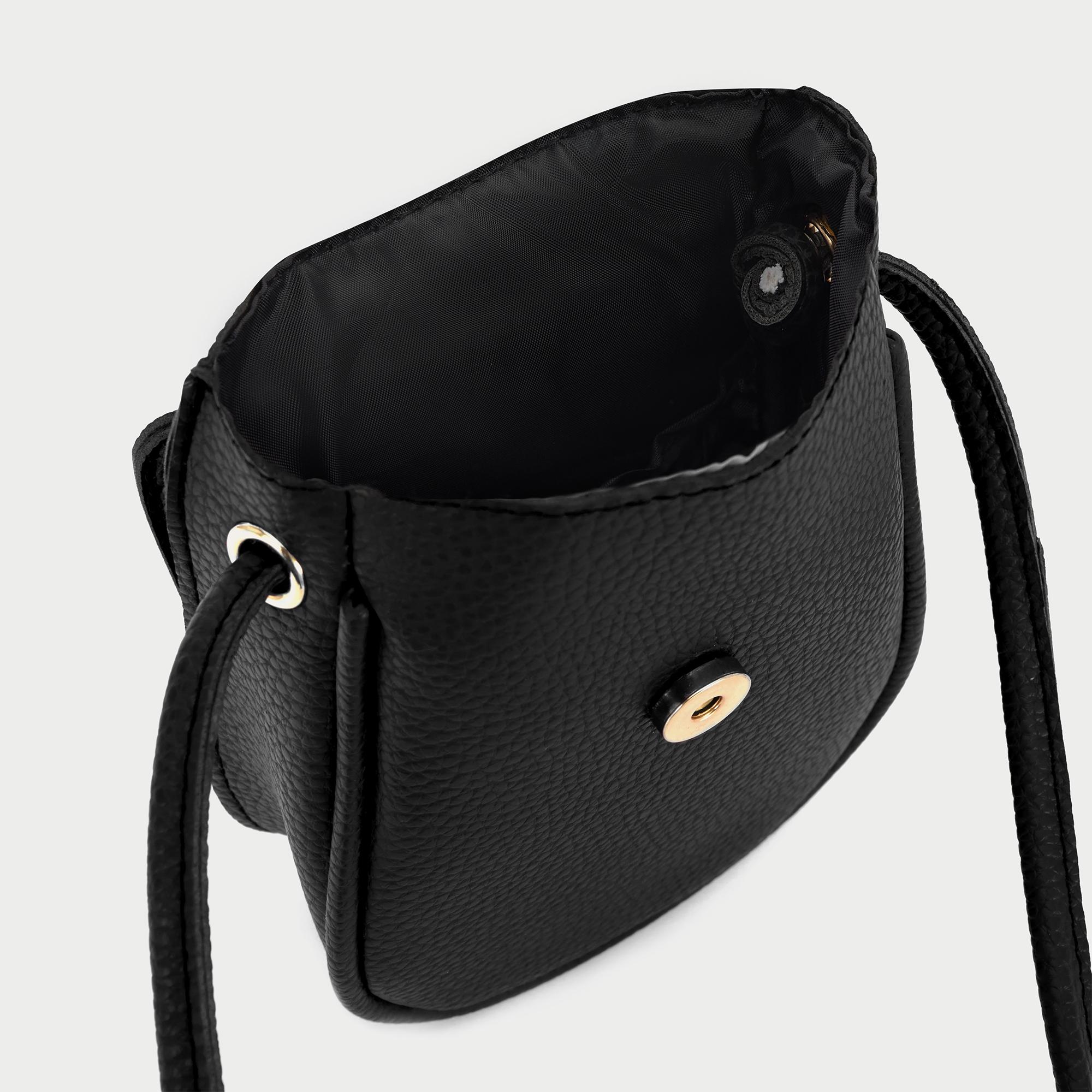 DERİ GÖRÜNÜMLÜ OMUZ ÇANTASI