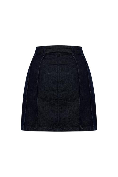  CEPLİ MİNİ JEAN ETEK