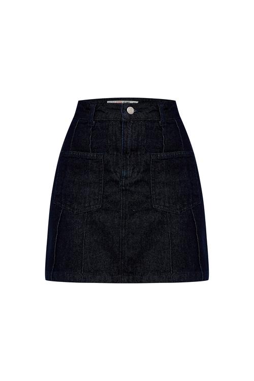  CEPLİ MİNİ JEAN ETEK