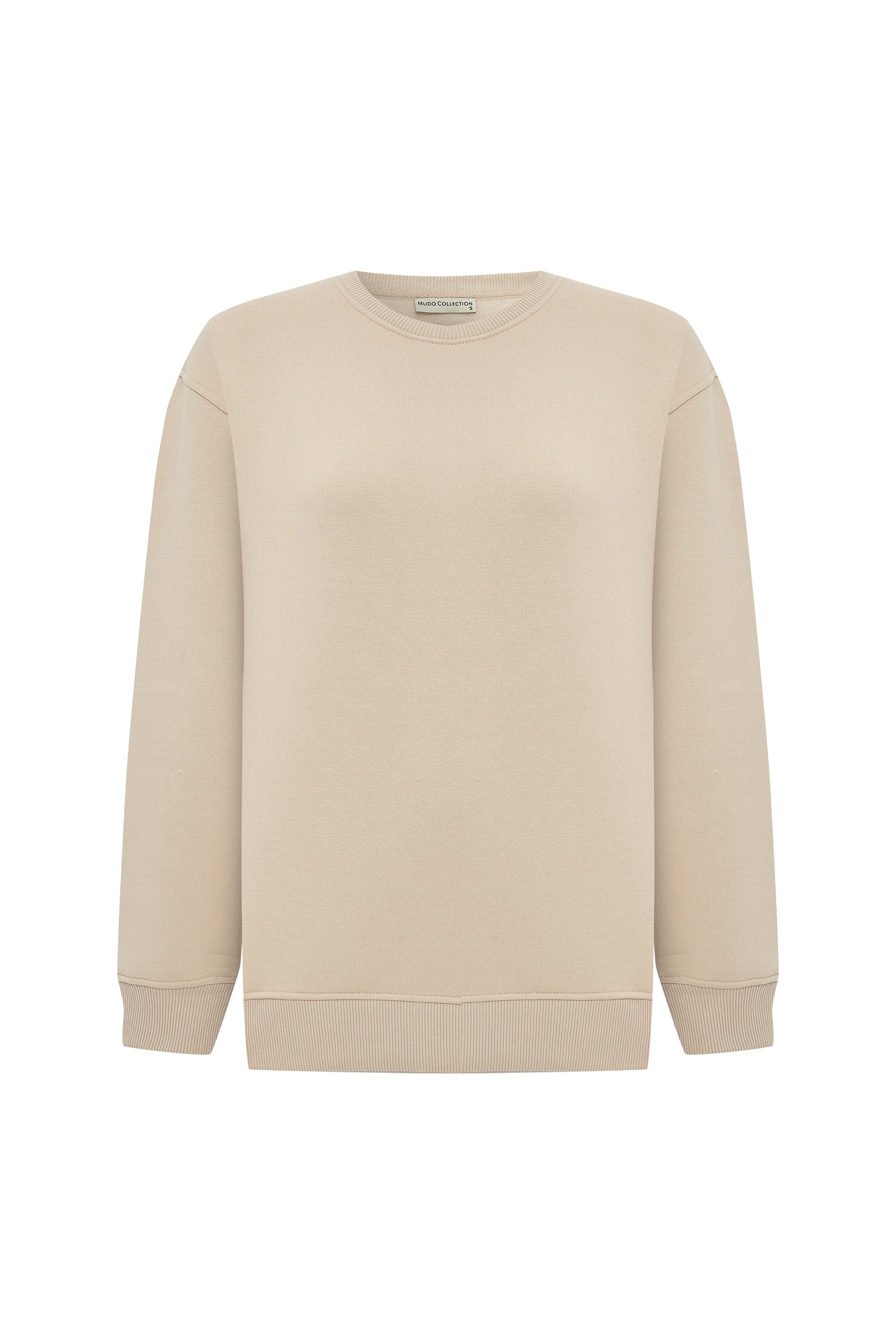 BİSİKLET YAKA UZUN KOLLU SWEATSHIRT