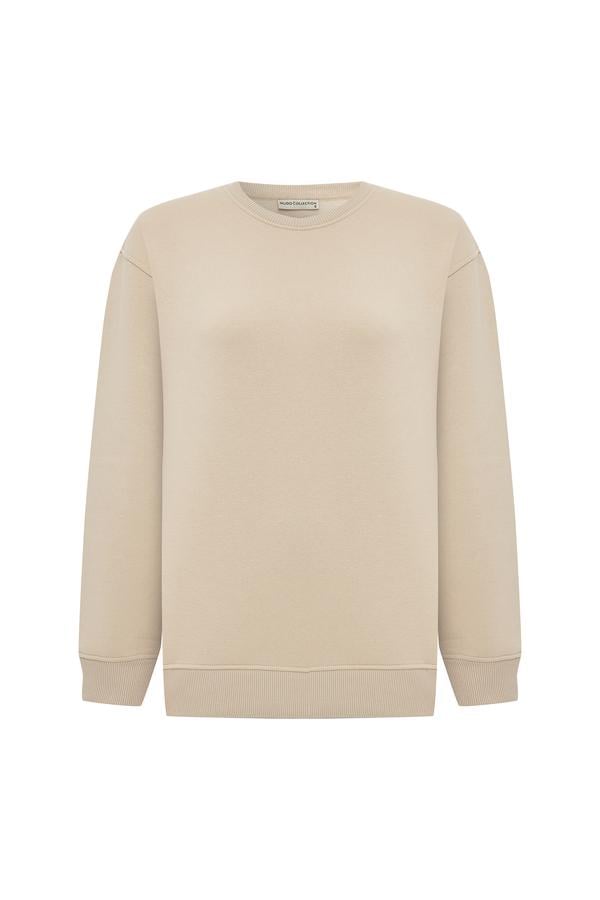 BİSİKLET YAKA UZUN KOLLU SWEATSHIRT