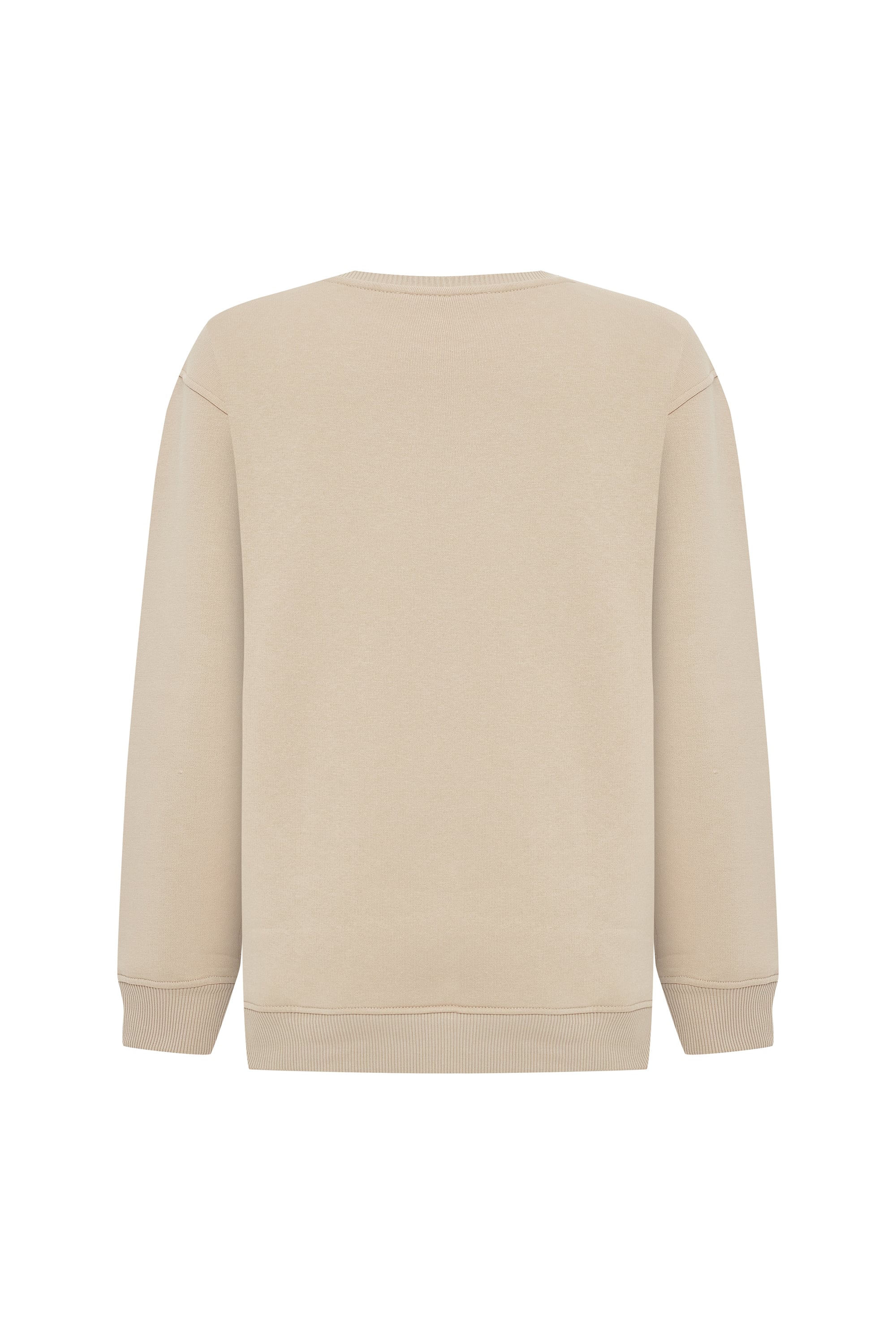 BİSİKLET YAKA UZUN KOLLU SWEATSHIRT