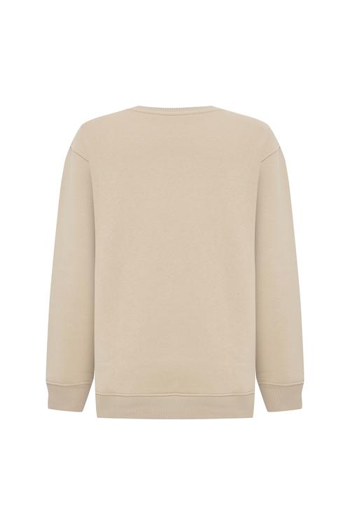 BİSİKLET YAKA UZUN KOLLU SWEATSHIRT