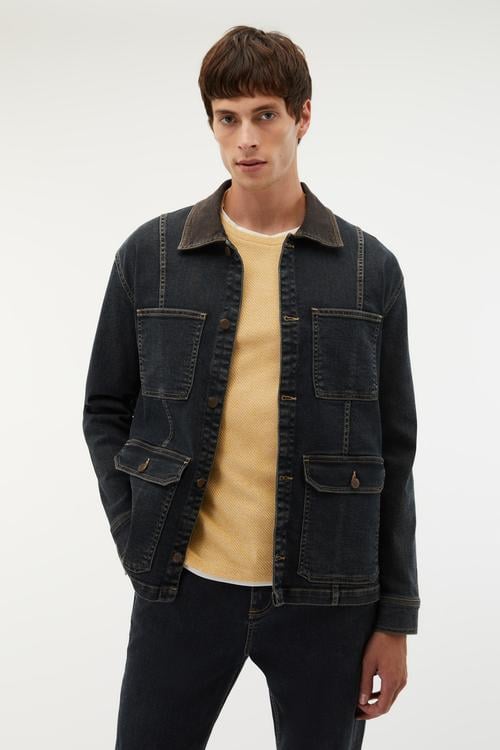  ÇOK CEPLİ JEAN CEKET