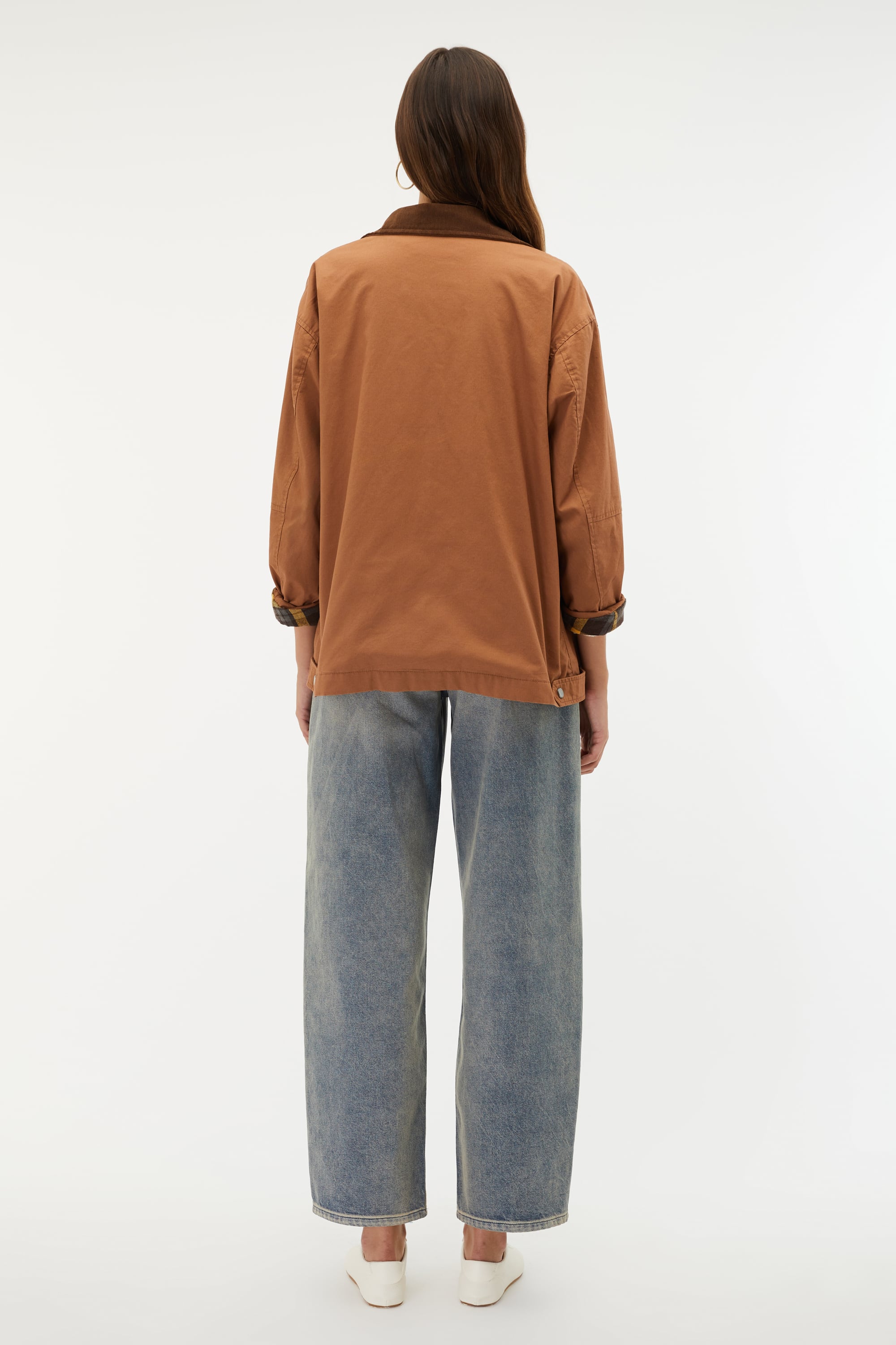 KADİFE YAKA OVERSIZE CEKET